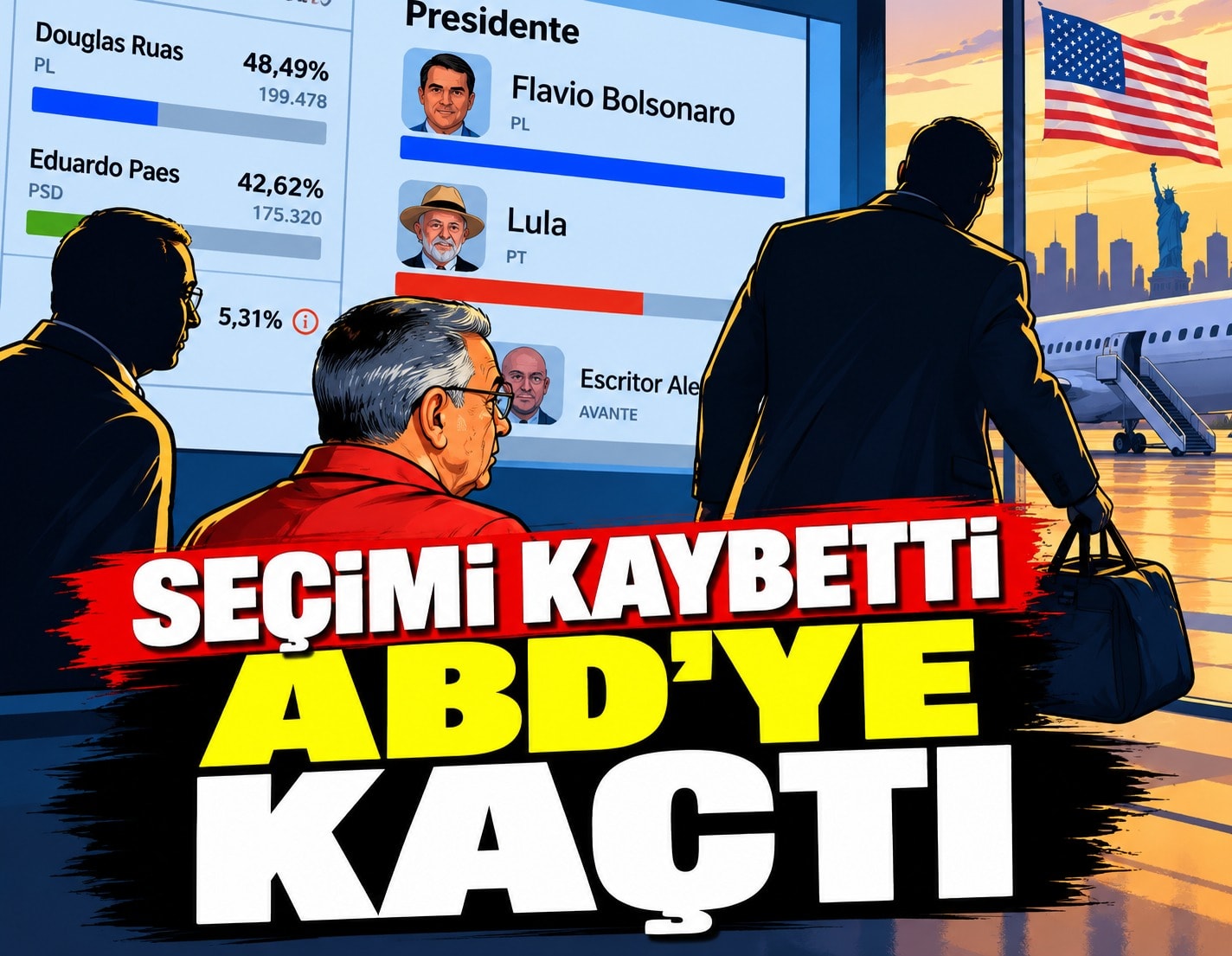 Flávio Bolsonaro seçimi kaybetti, ABD'ye kaçtı iddiası