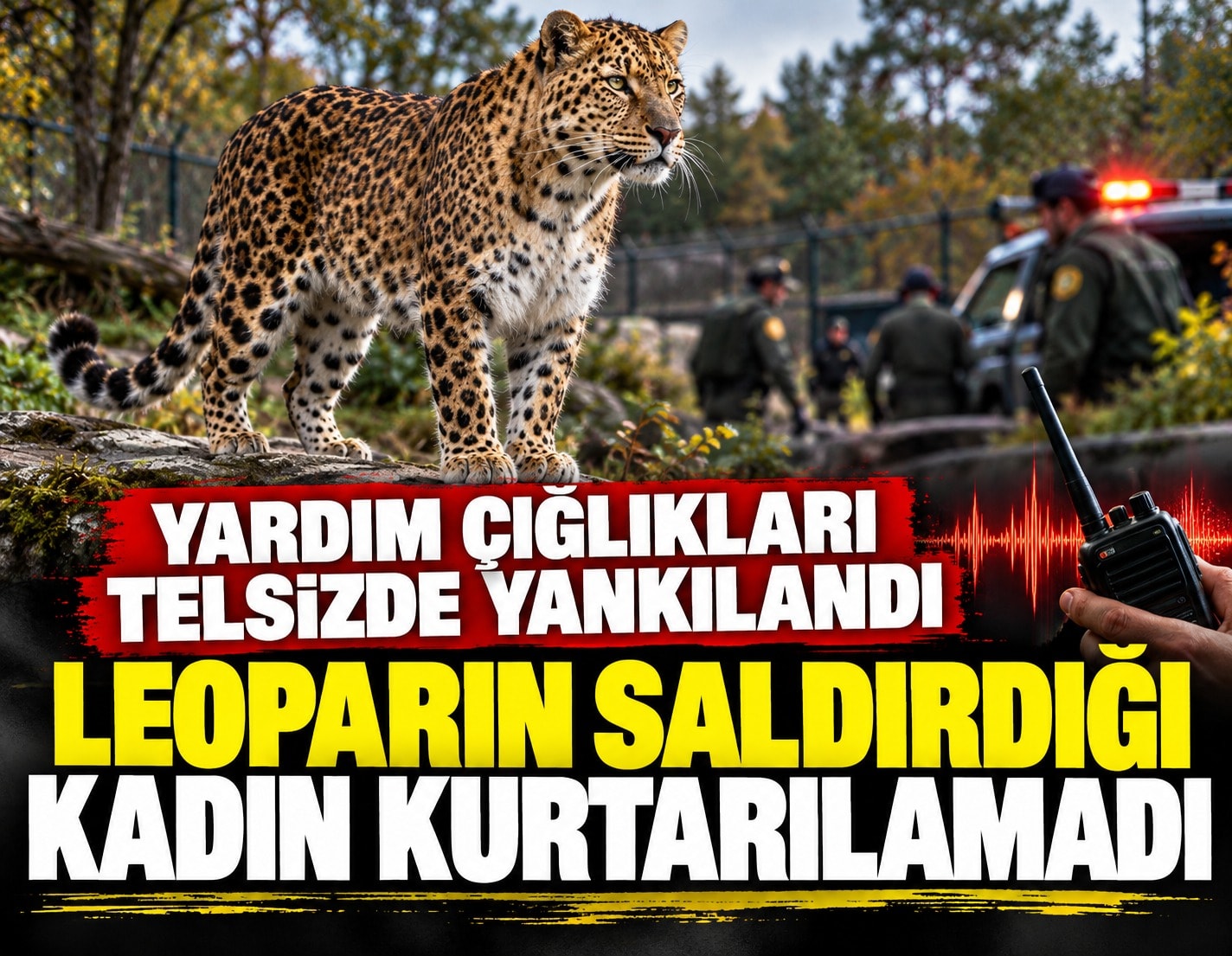 Yardım çığlıkları telsizde yankılandı: Leoparın saldırdığı kadın kurtarılamadı