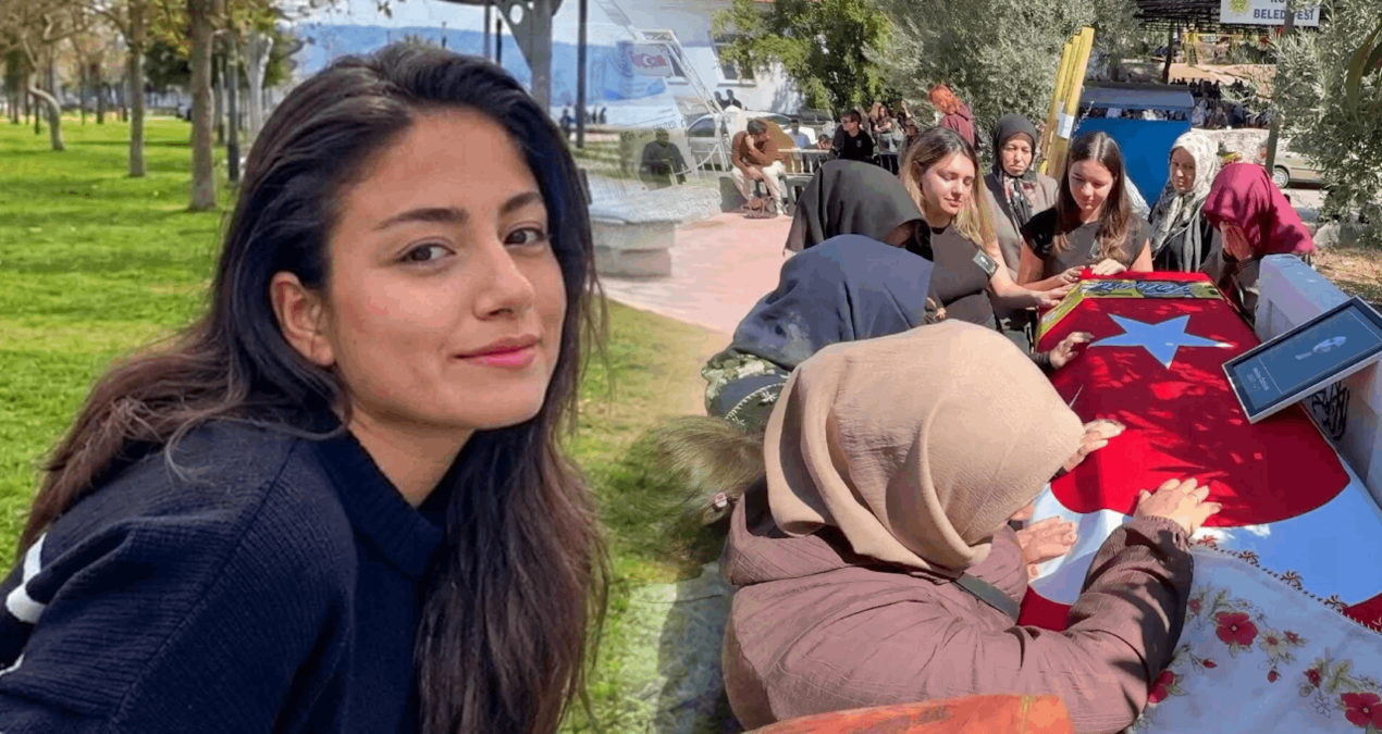 Erasmus programı kapsamında Portekiz'de hayatını kaybeden Melek Öztürk Aydın'da toprağa verildi
