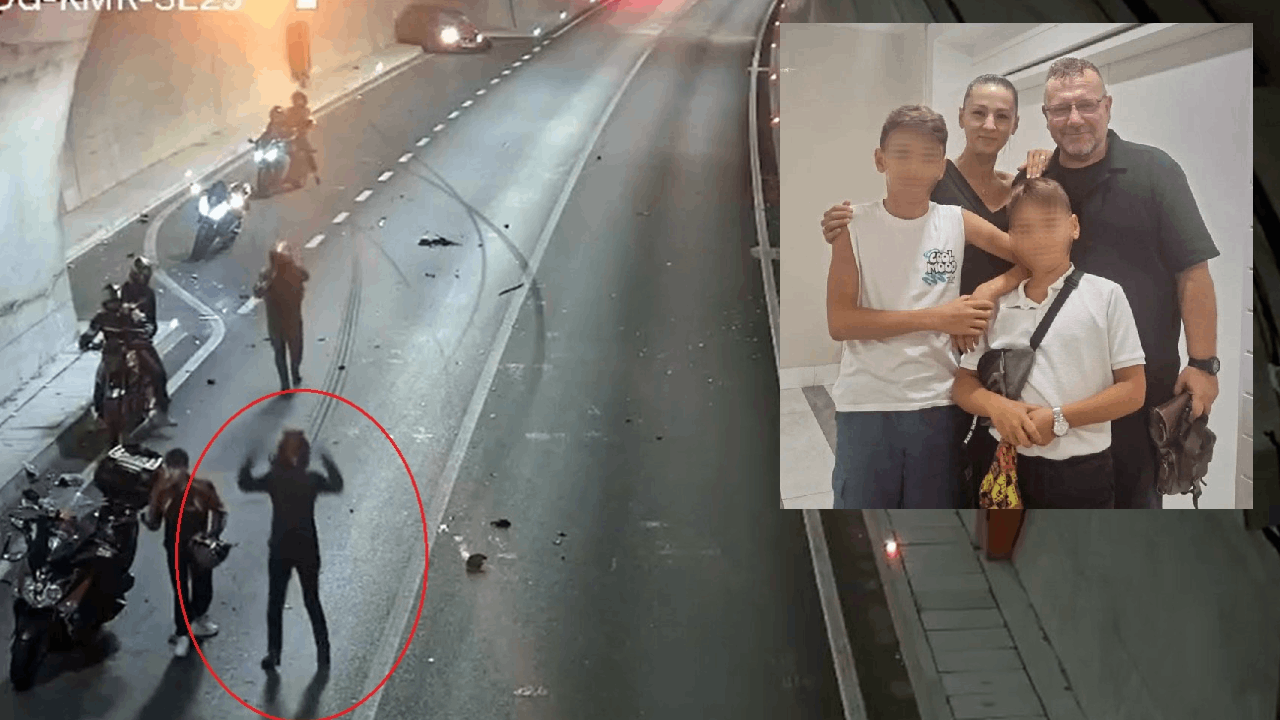 Bursa'da tüneldeki feci kazanın görüntüleri ortaya çıktı: Eşinin gözleri önünde can verdi!