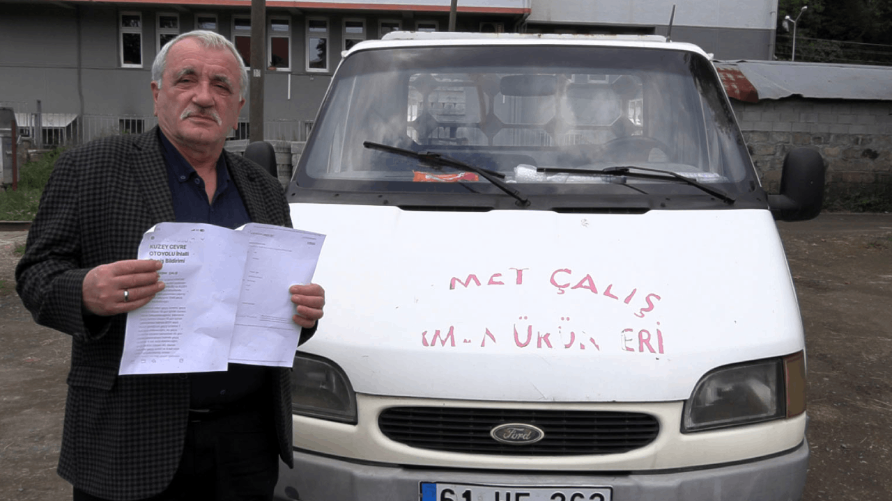 Trabzon'dan çıkmayan kamyonet İstanbul'da ceza yedi