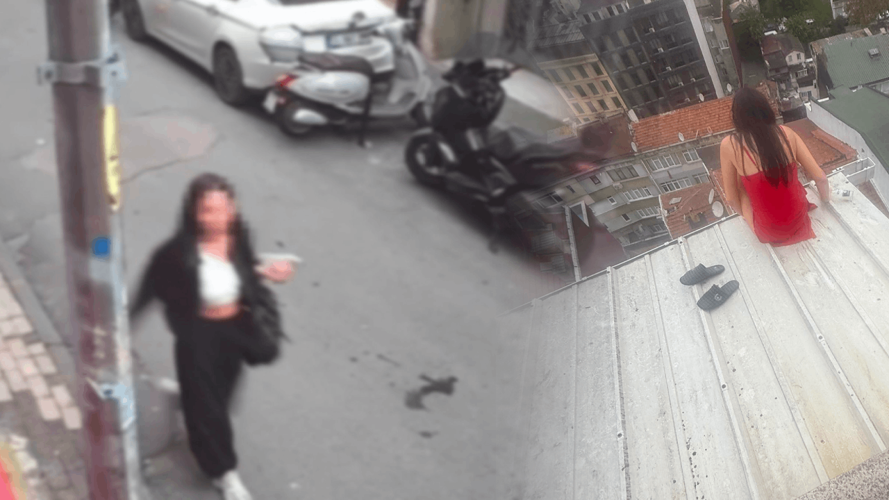 Şişli'de çatıdan düşüp ölen kadının son görüntüleri ortaya çıktı