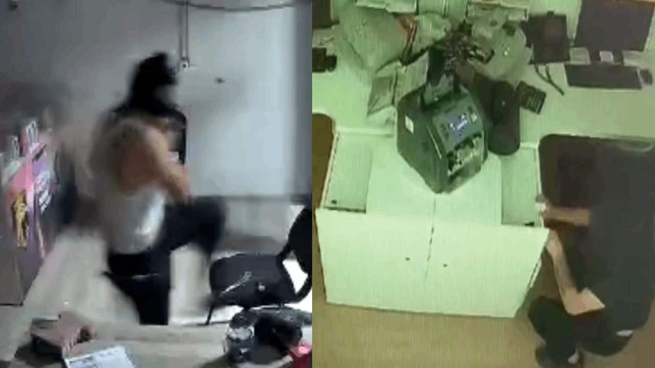 Beze sardığı kaldırım taşıyla dehşet saçtı: Telefoncuyu soydu, bankada nakit bulamayınca kaçtı!