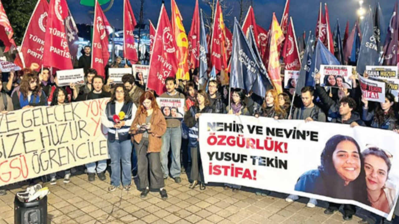 İki öğrencinin tutuklanmasını protesto eden 4 öğrenciye gözaltı!