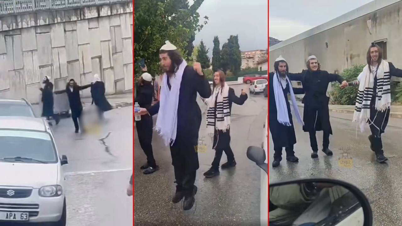 İzmir'de zıplayan Yahudiler sosyal medyayı salladı