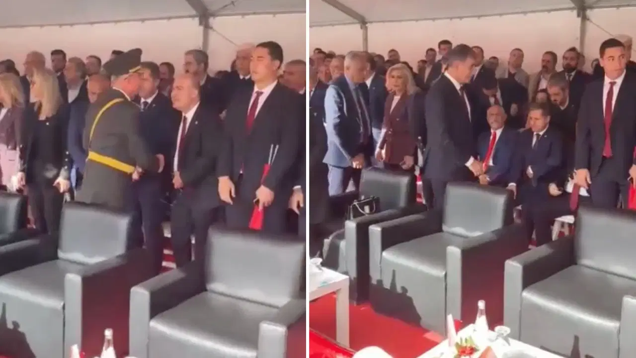 29 Ekim töreninde YENİ Parti milletvekilleri Cemil Tugay'a selam vermedi!