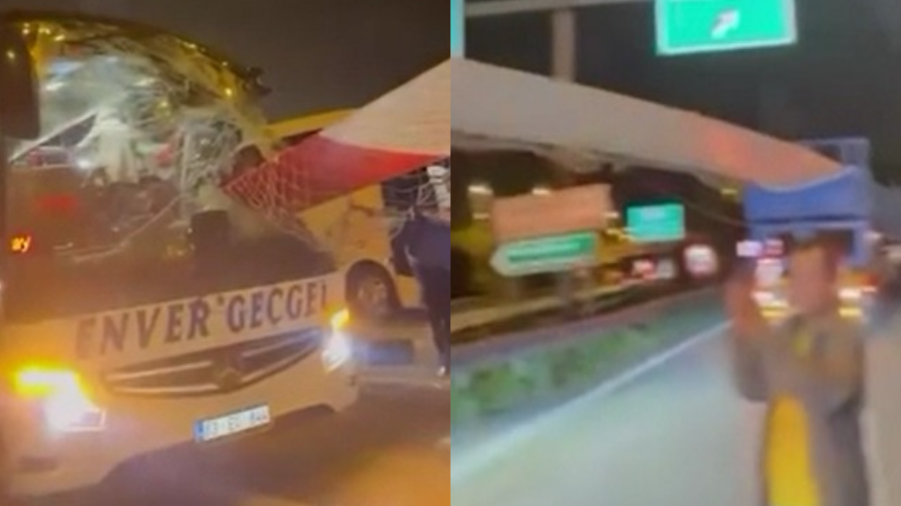 Bu da görünür kaza: Göz göre göre saplandı