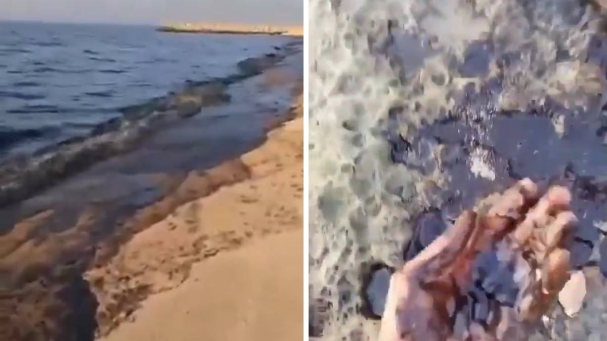 Ülkenin kıyıları siyaha büründü: Plaja gitmeyin uyarıları yapılıyor