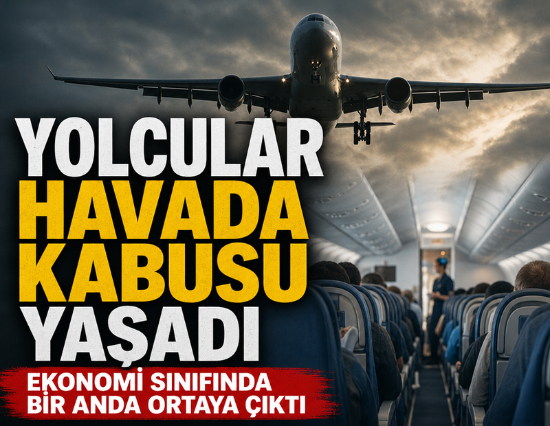 Yolcular havada kabusu yaşadı: Ekonomi sınıfında bir anda ortaya çıktı