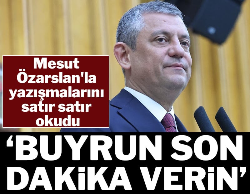 Özgür Özel, 'Mesut Özarslan' dosyasını açtı: Kürsüde mesajları tek tek okudu