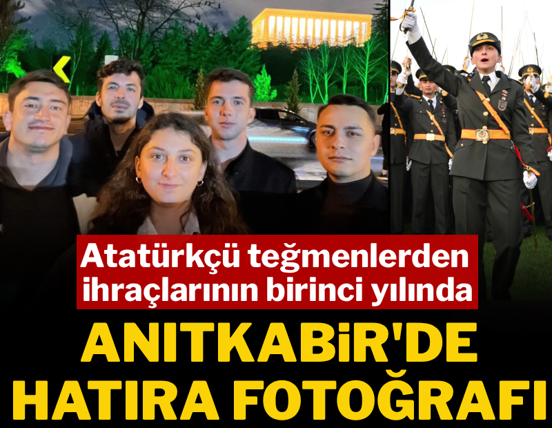 Atatürkçü teğmenlerden ihraçlarının birinci yılında Anıtkabir'de hatıra fotoğrafı