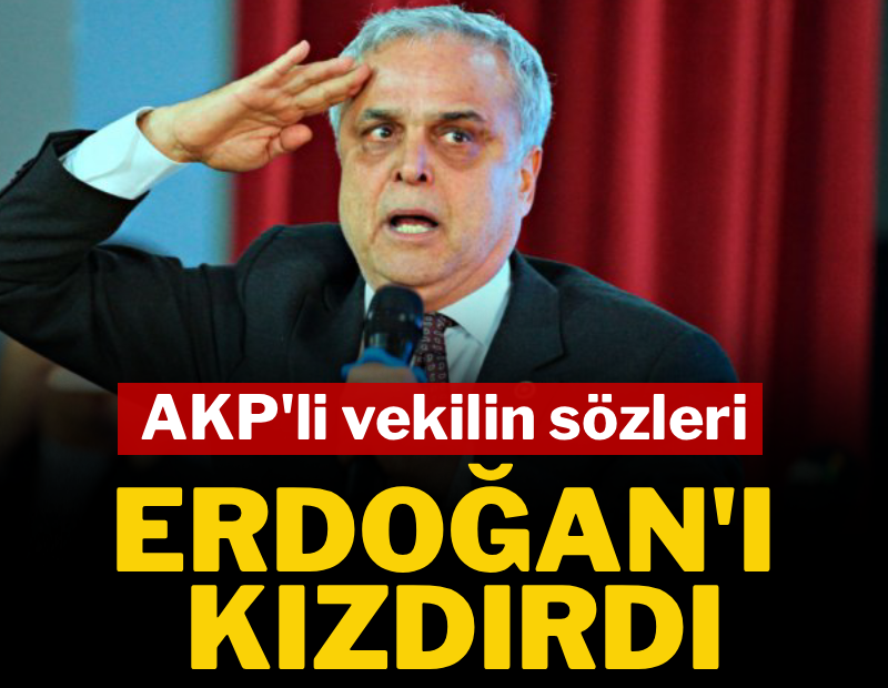 AKP'li vekilin sözleri Erdoğan'ı kızdırdı