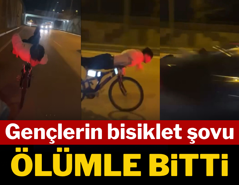 Gaziantep'teki gençlerin bisiklet şovu ölümle sonlandı