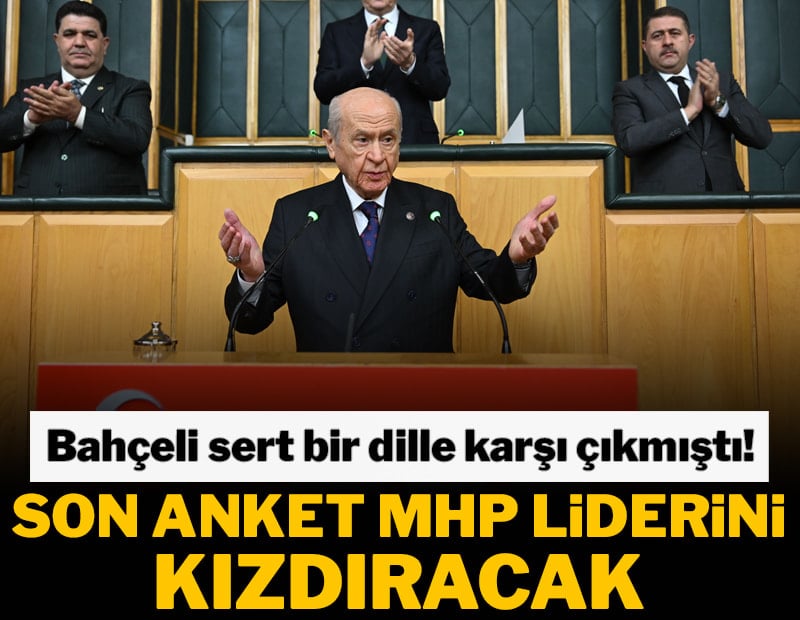 Bahçeli sert bir dille karşı çıkmıştı! Son anket MHP liderini kızdıracak