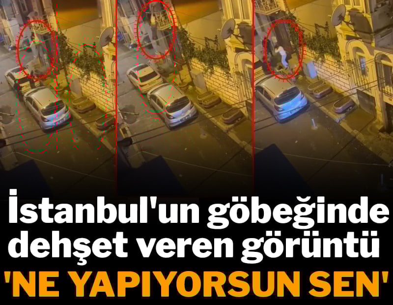 İstanbul'un göbeğinde dehşet veren görüntü