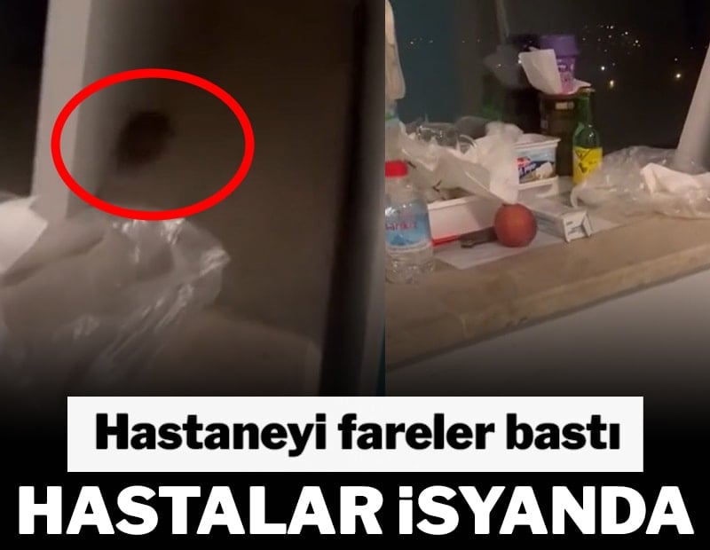 Hastaneyi fareler bastı, hastalar isyanda