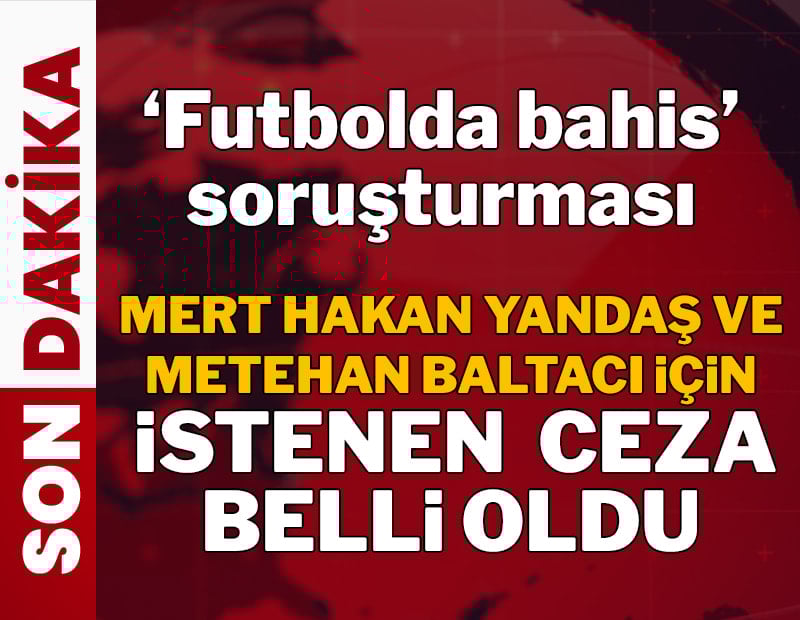 Mert Hakan Yandaş ve Metehan Baltacı'ya 13 yıla kadar hapis istemi