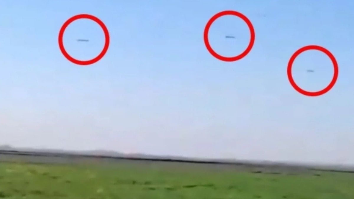 İran'a atılan füzeler böyle görüntülendi