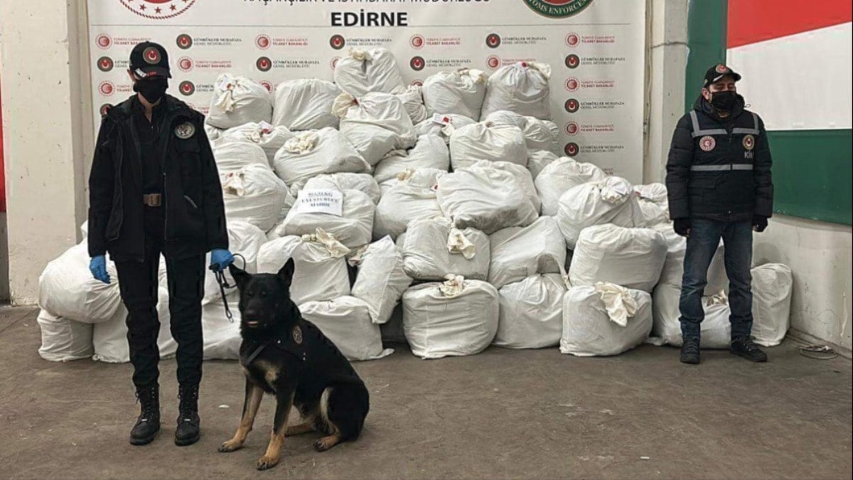 Thorin ve Neptün yakaladı! Kapıkule'de 914 kilo esrar ele geçirildi