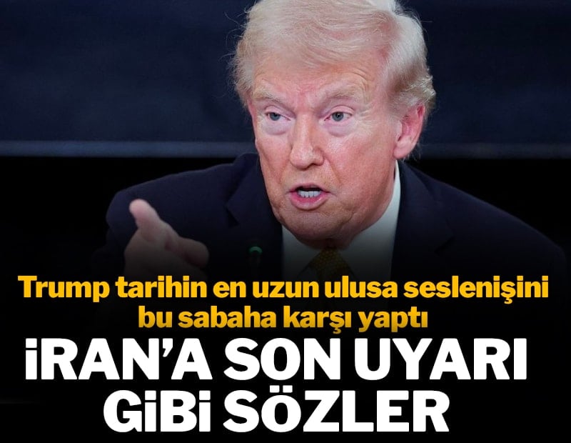 Trump ulusa sesleniyor: İran şeytanca çalışıyor, ordumuz çok kararlı