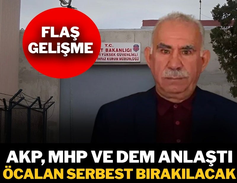 AKP, MHP ve DEM anlaştı: Öcalan serbest bırakılacak
