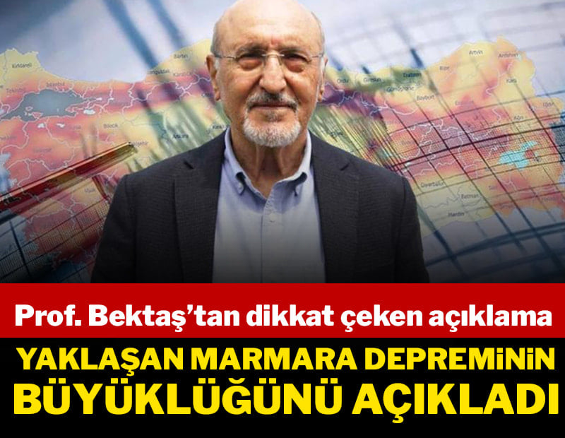 Prof. Osman Bektaş olası Marmara depreminin büyüklüğünü açıkladı