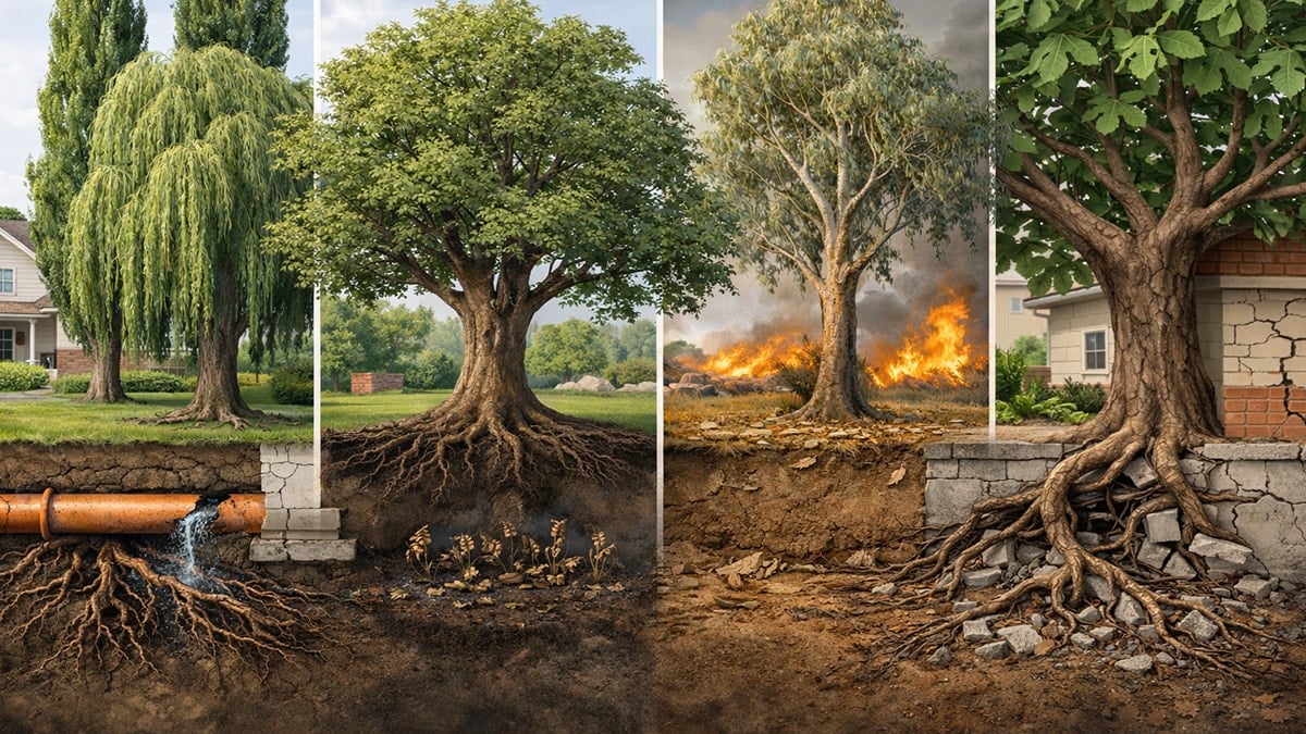 Bahçesinde bu ağaçlardan olan yandı