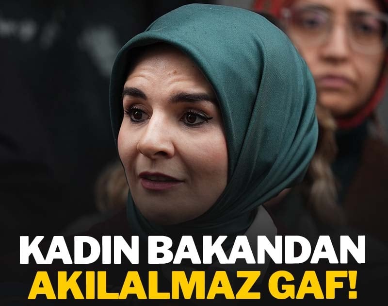 Kadın bakandan akılalmaz gaf