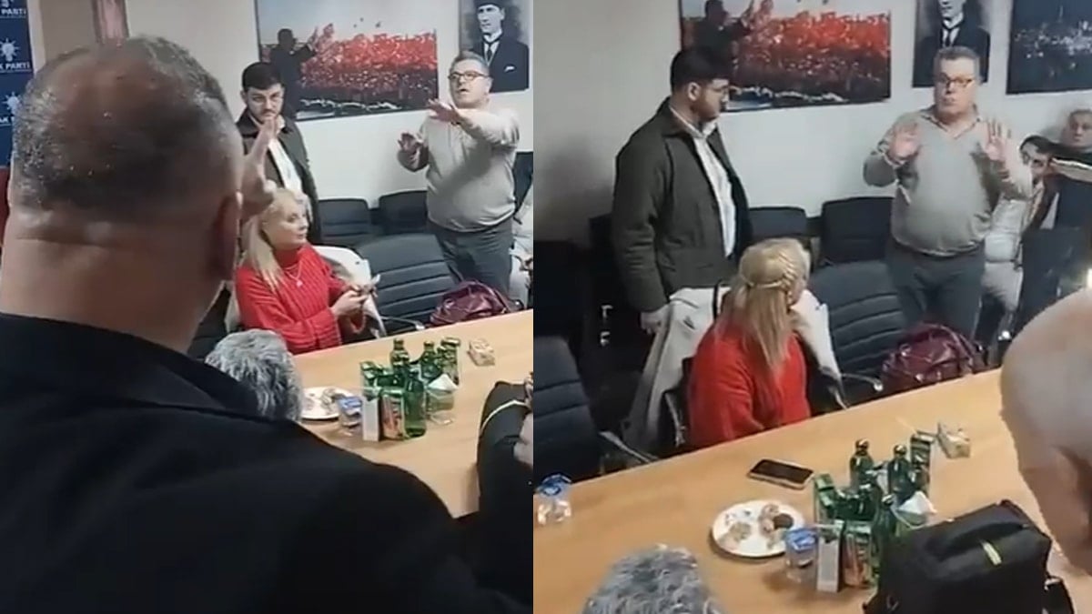AKP'liler toplantıda birbirine girdi: Bu görüntüler basına yansırsa yakarım...