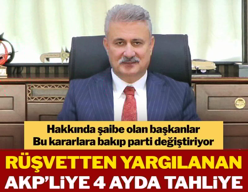 AKP’li başkana rüşvet davası açılınca yargı hızlandı