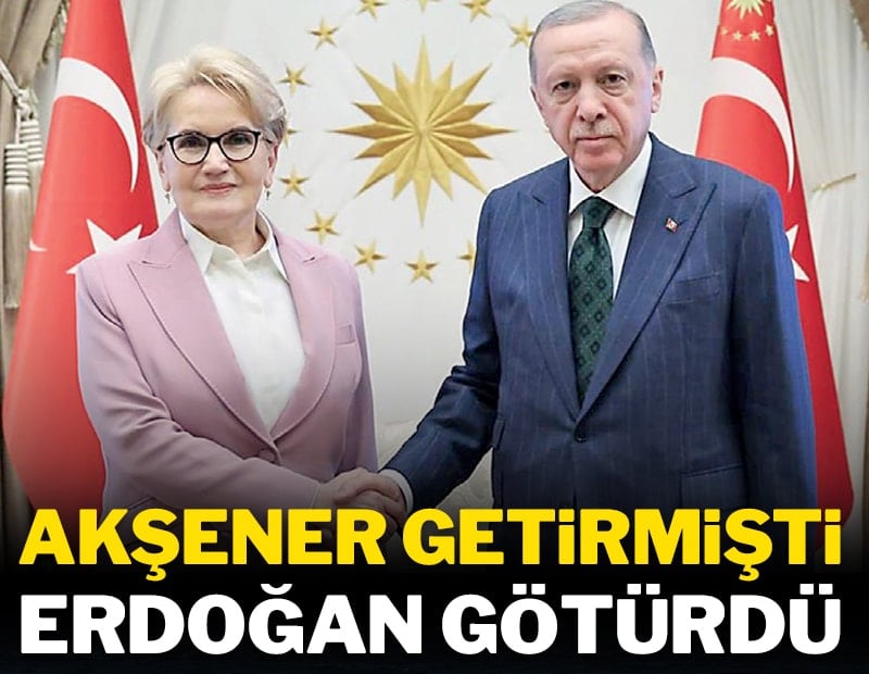 Meral Akşener getirmişti Erdoğan götürdü