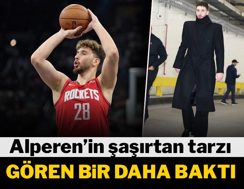 Alperen Şengün'ün kombini gündem oldu! Gören bir daha baktı