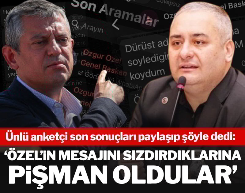 Özgür Özel'in mesajını sızdırdıklarına pişman oldular