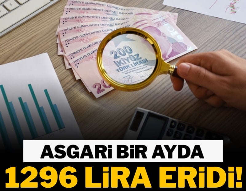 Asgari ücretten 1.296 TL silindi