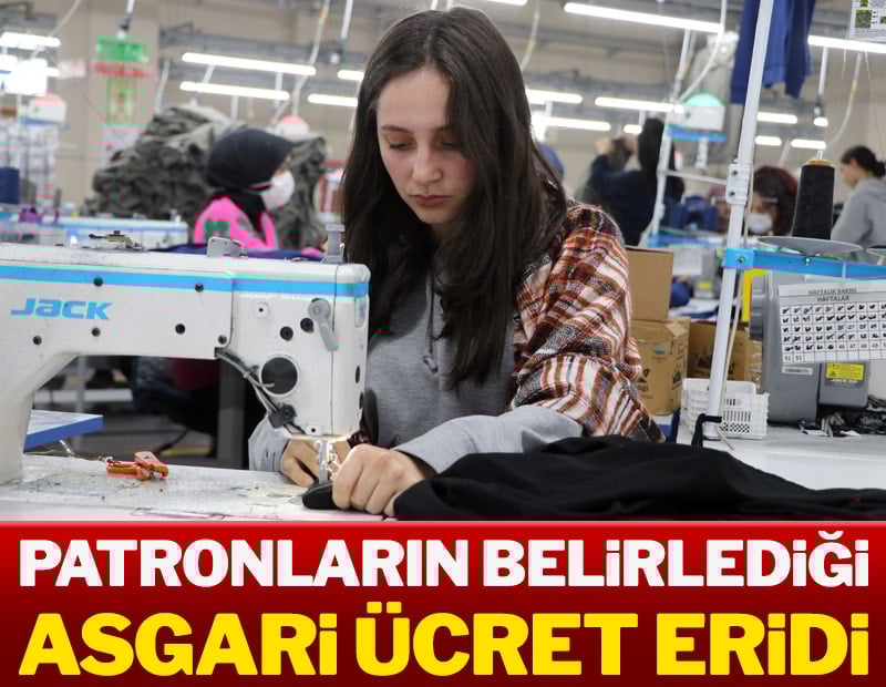 Patronların belirlediği asgari ücret eridi