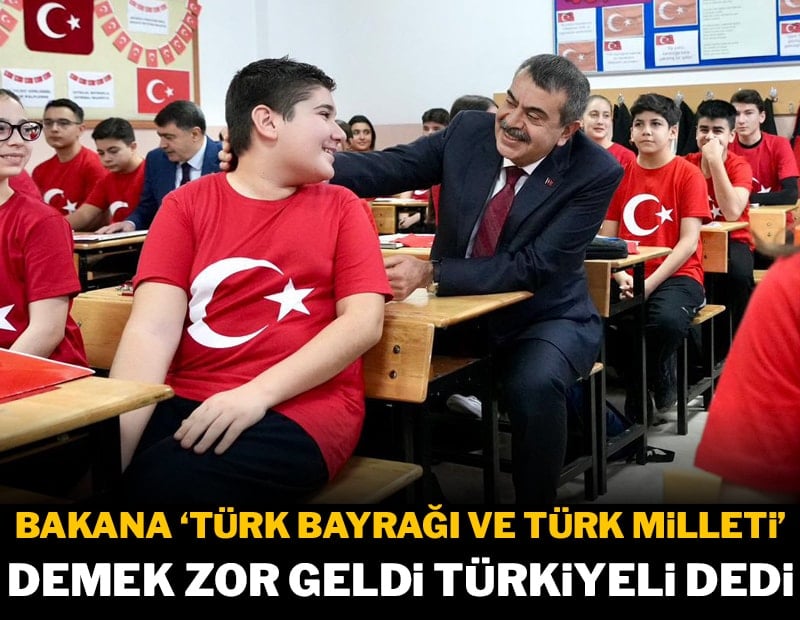 Bakan Tekin yine ‘Türkiye halkı’ dedi