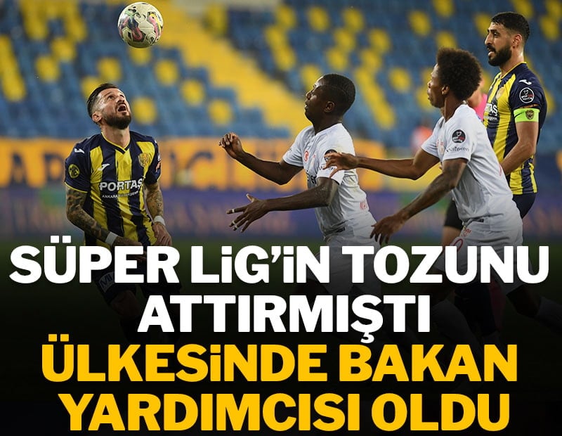 Süper Lig'in eski yıldızı bakan yardımcısı oldu