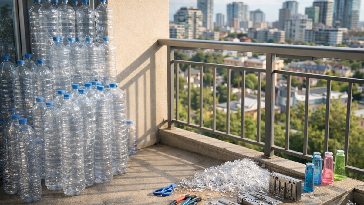 Balkonunuzdaki boş pet şişeleri fabrikaya çevirin