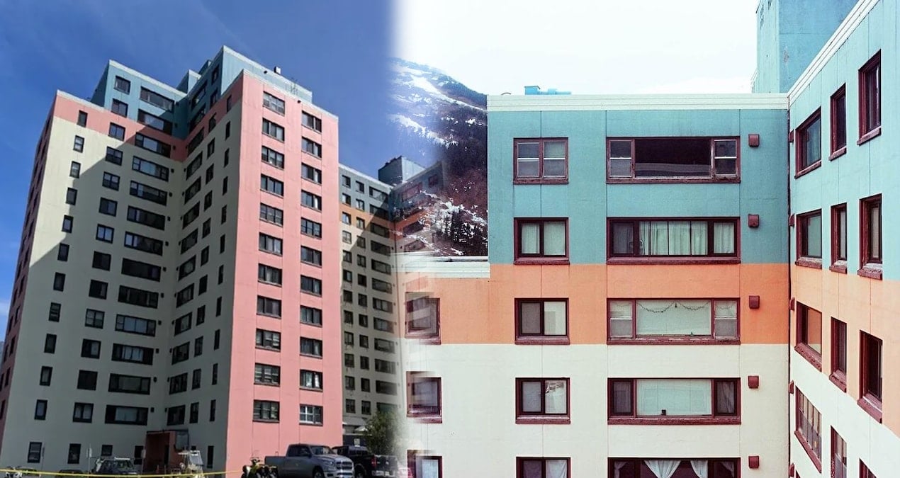 Bu kasabada tüm nüfus aynı apartmanda yaşıyor