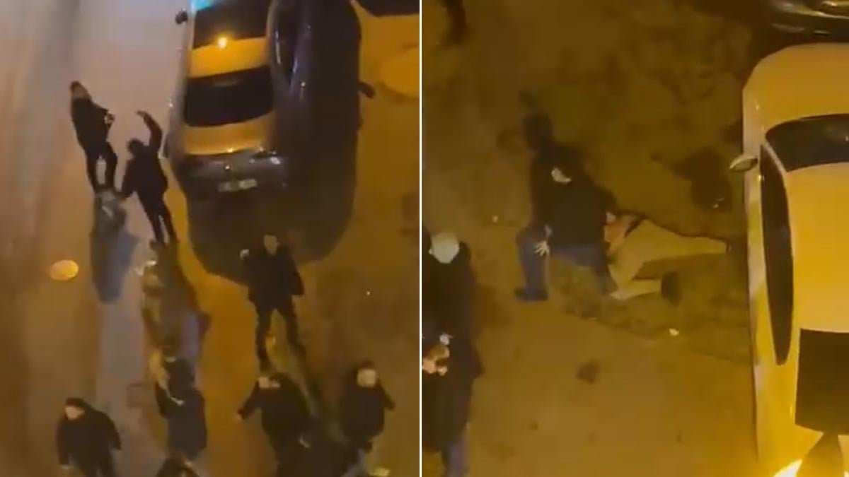 Beyoğlu'nda aracını kavga ettiği grubun üzerine sürdü