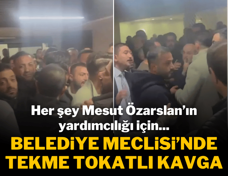 Keçiören Belediyesi'nde tekmeli tokatlı kavga