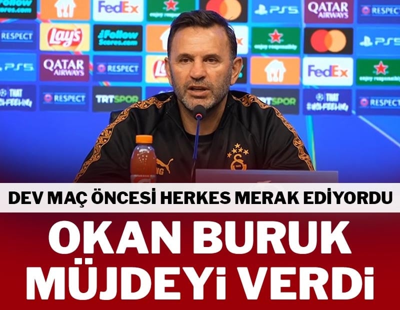 Okan Buruk'tan dev maç öncesi Sane müjdesi