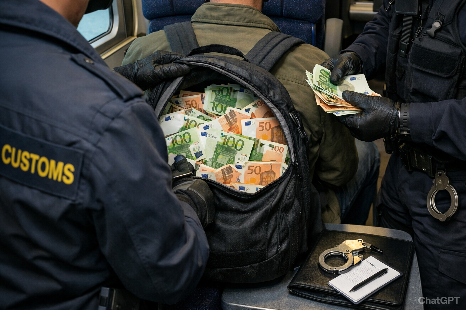 Gümrükçüler bu kez trende yakaladı! Sırt çantasından çıkan binlerce Euro'ya el konuldu