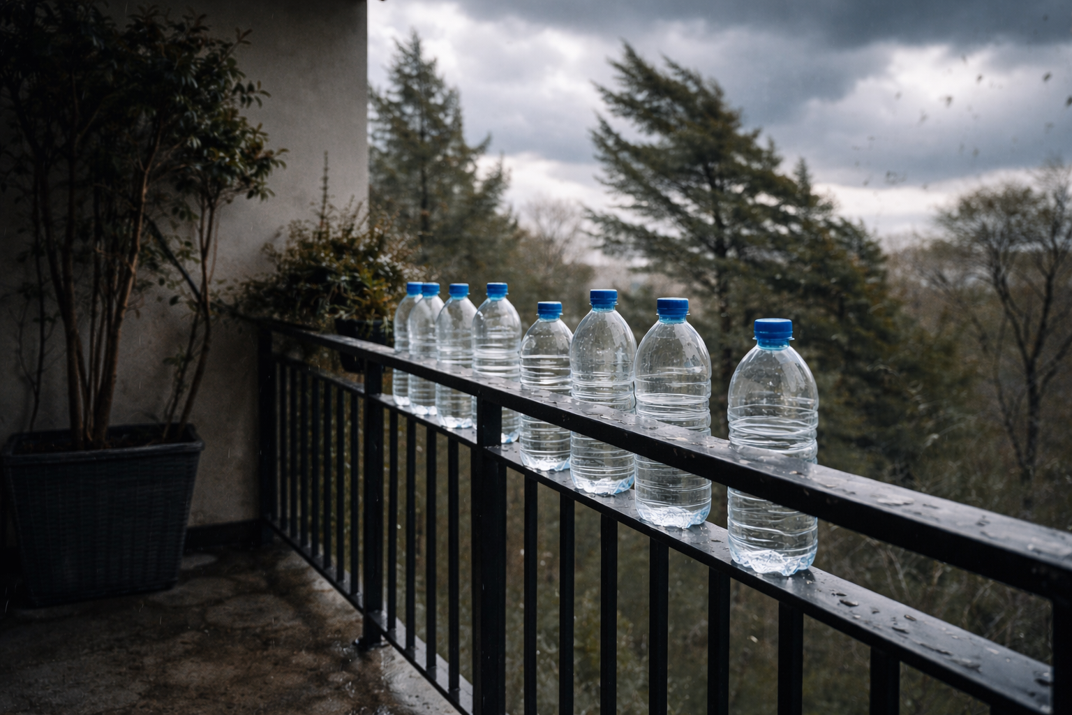 Mart ayında balkona pet şişe bağlamadan dışarı çıkmayın 