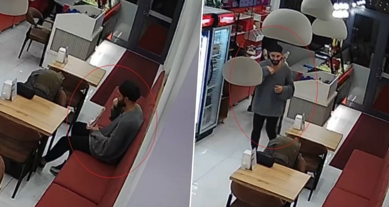 Çiğ köfte dükkanında para ödememek için dürüme kıl koydu