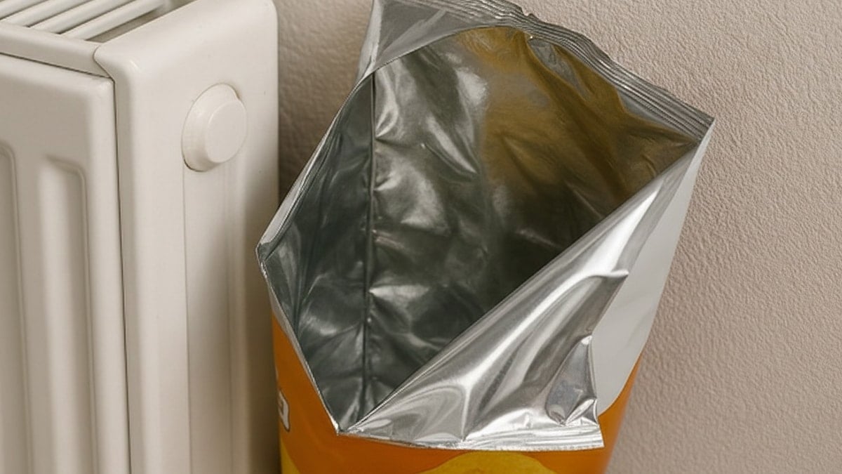 Boş cips poşetlerini peteklerin arkasına koyun: Anında sıcacık yapıyor 