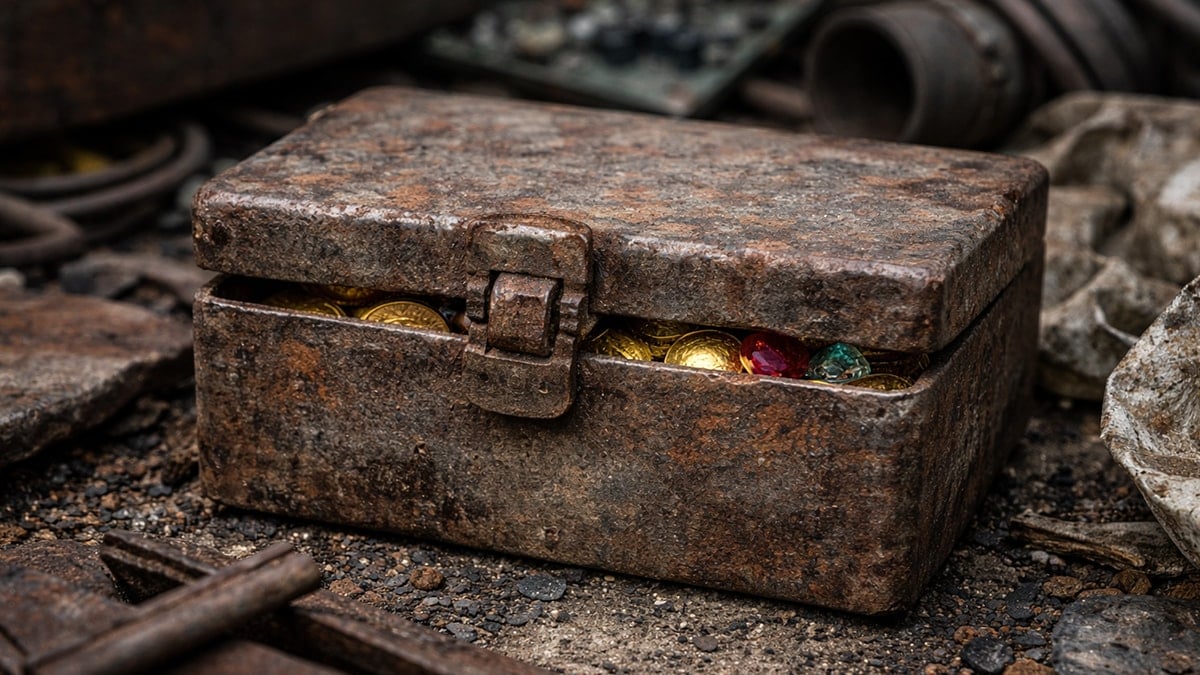 Hurda sanıp çöpe attı, içinden servet çıktı 