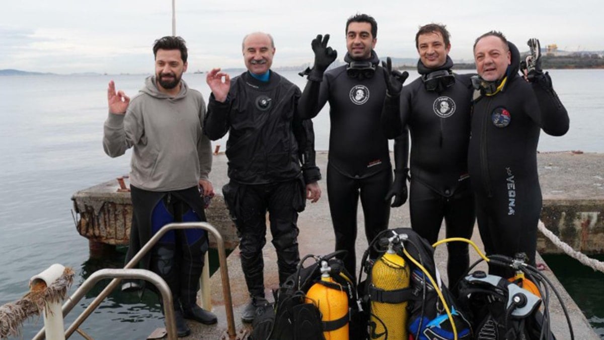 CHP'li başkan keşif dalışı yaptı