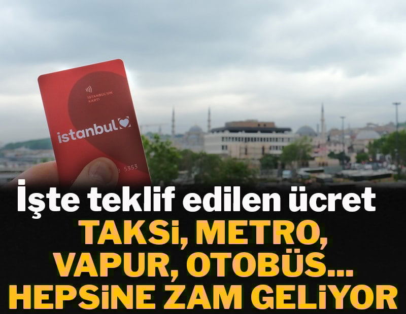 İBB'den toplu ulaşıma zam talebi