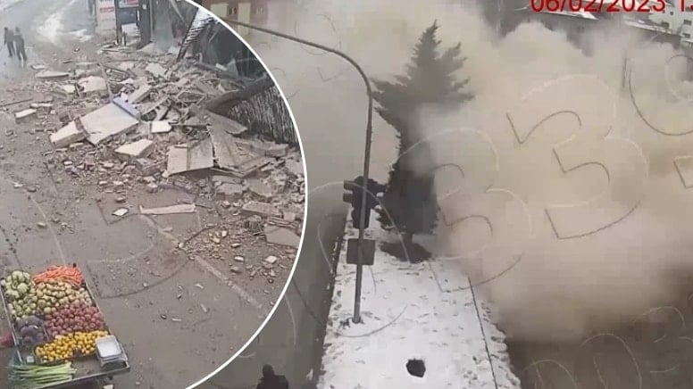 Türler ürperten görüntü! Korku, panik, yıkım